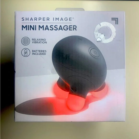 Sharper Image Vibrating Mini Massager with LED Glow Modes - Compact For Travel Sharper Image Vibrating Mini Massager with LED Glow Modes - Compact For Travel